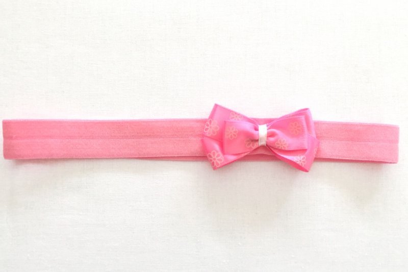 Stirnband/ Haarband Schleife pink