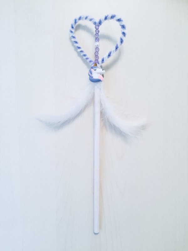 UNICORN magic fairy stick lilac white