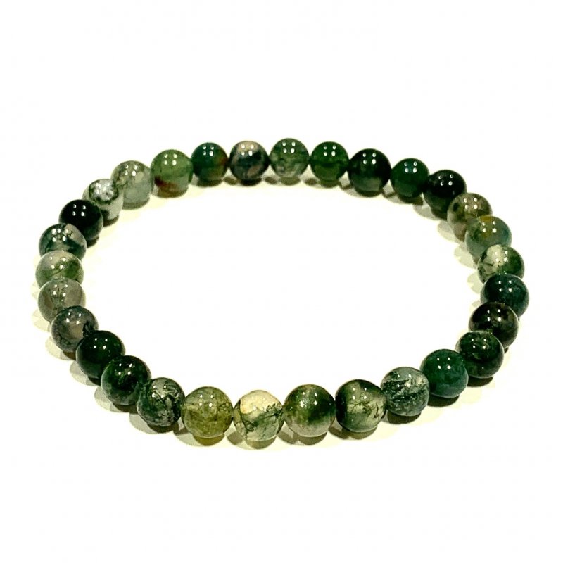 Green Agate Bracelet 6 mm