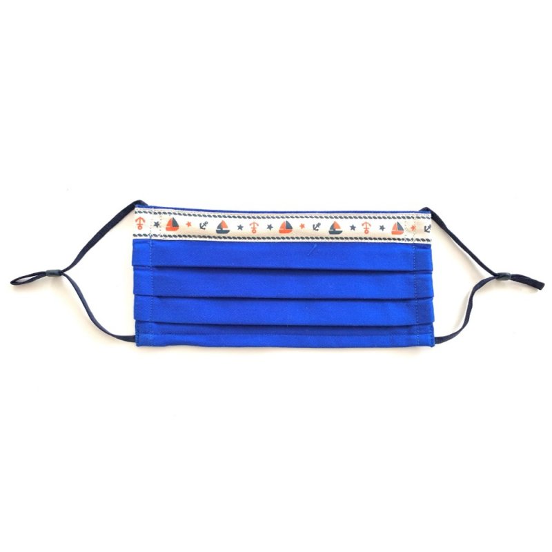 Sailor Mask royal blue double layer