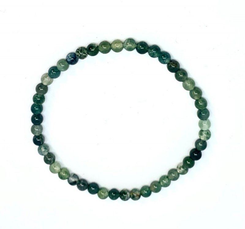 Green Agate Bracelet 4 mm