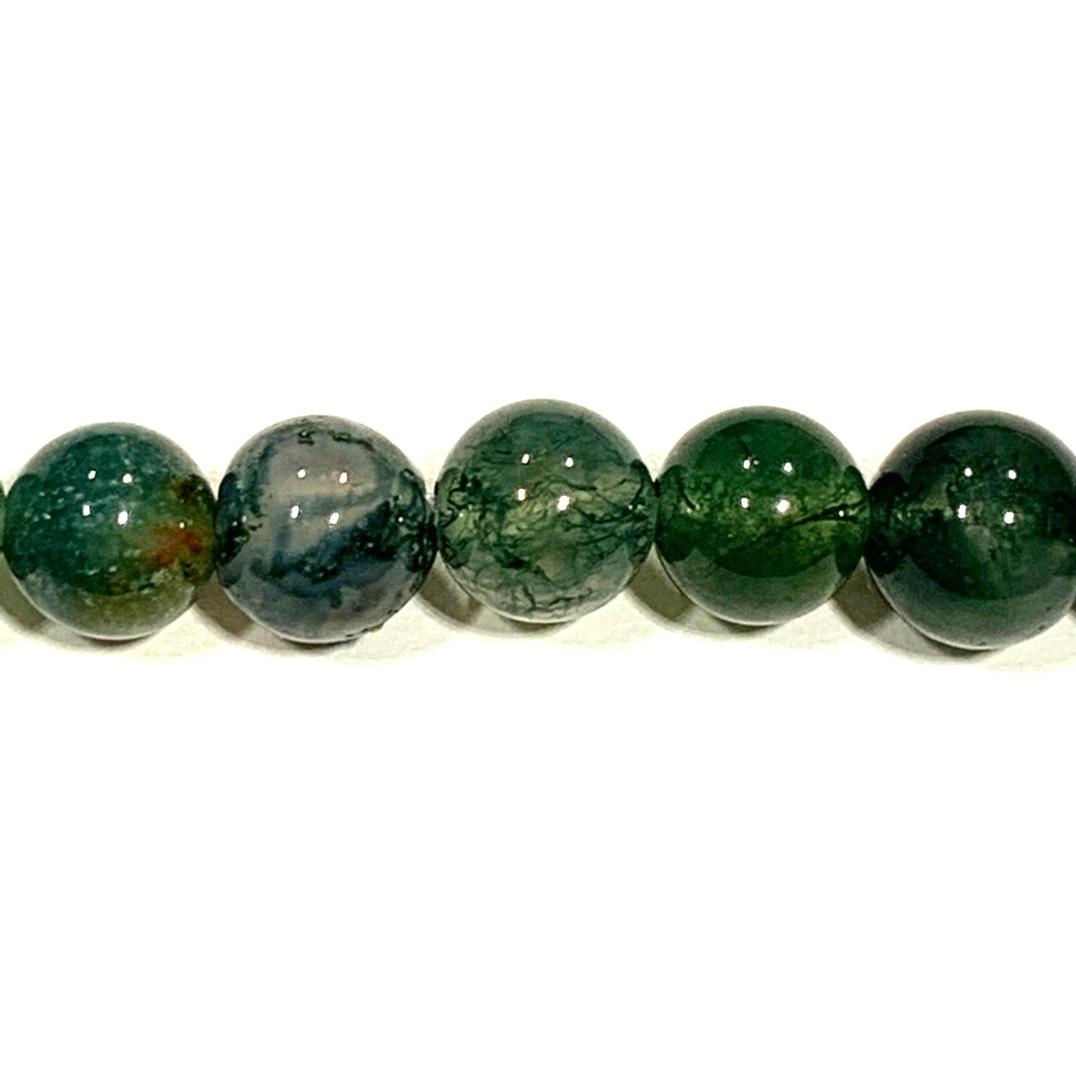 Green Agate Bracelet 6 mm