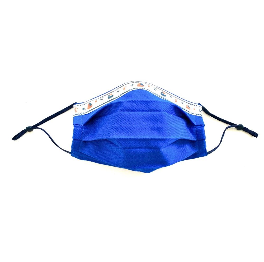 Sailor Mask royal blue double layer